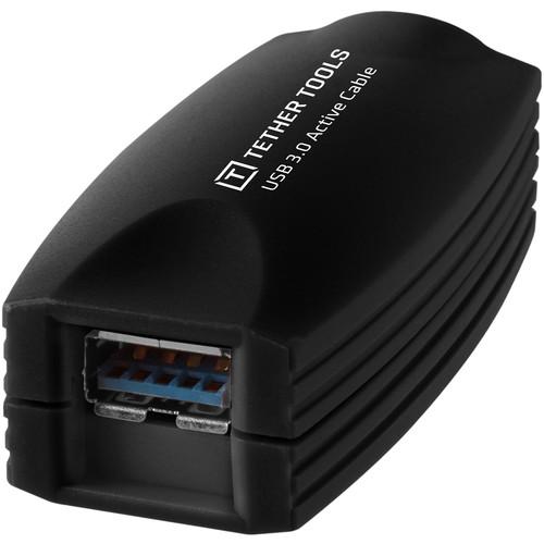 Produktbild Tether Tools TetherPro USB 3.0 Verlängerung, 5m,aktiv 5m, schwarz (5 m, USB 3.0)