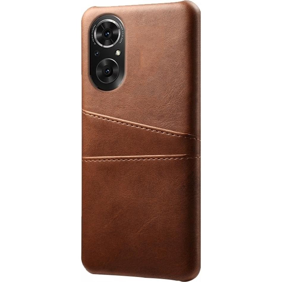 Thumbnail - Screenguard Huawei Nova 9 SE CardCaddy Leder Backcase mit Kartenfächern (Huawei Nova 9 SE), Smartphone Hülle, Braun