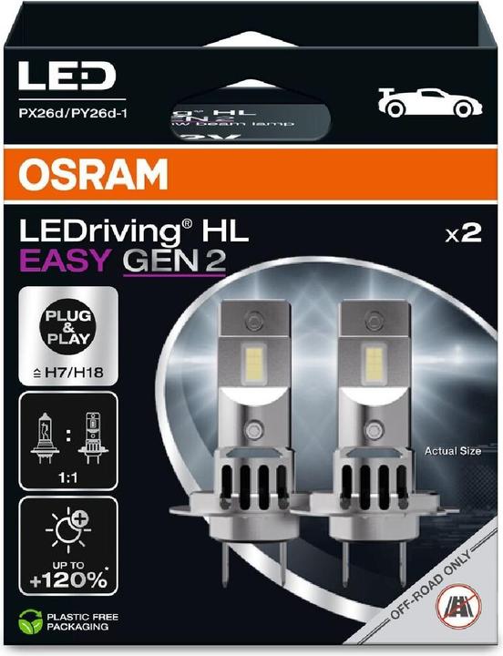 Actual product image Osram LEDriving HL Easy Gen (H7)