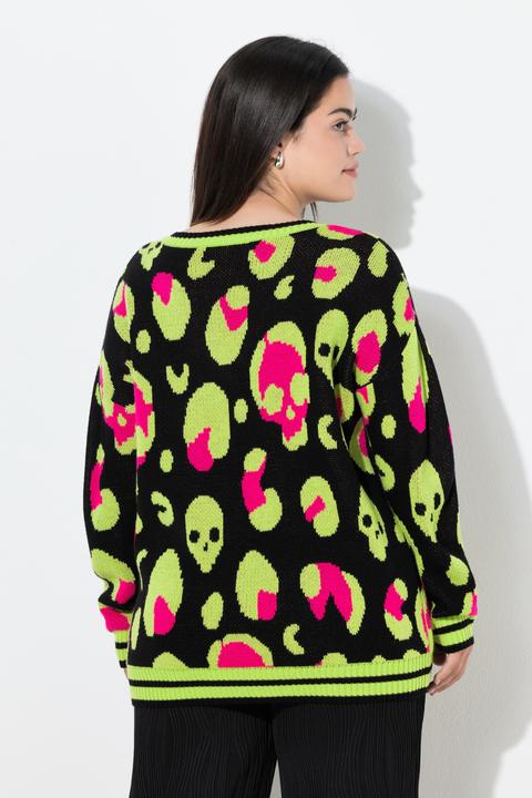 Produktbild Angel of Style Pullover, Boxy Fit, Totenkopf-Muster (42)