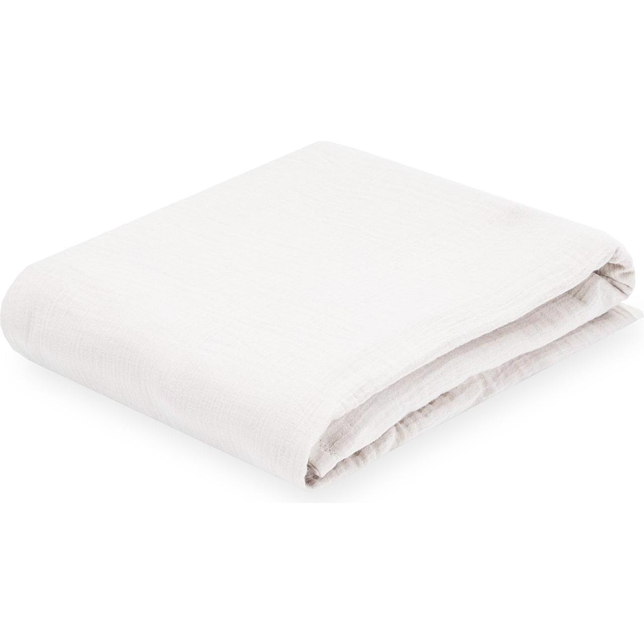 Julius Zöllner, Fixleintuch Babybett, Fix-Leintuch Musselin 70 x 140 cm, Ivory (10 x 10 x 26 cm)