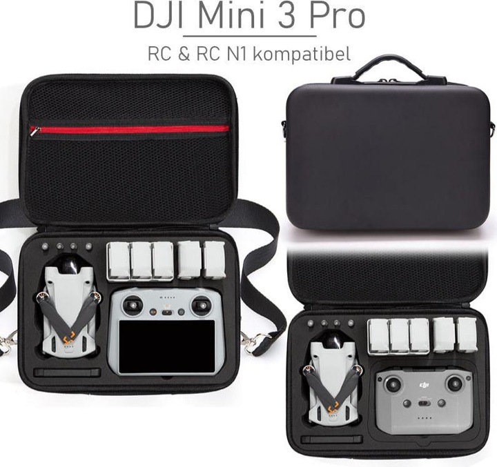 Actual product image Hermex Drone Case Drone Accessories Drone Transport Box Drone Carrying Bag (Drone carrier bag, DJI Mini 3 Pro)