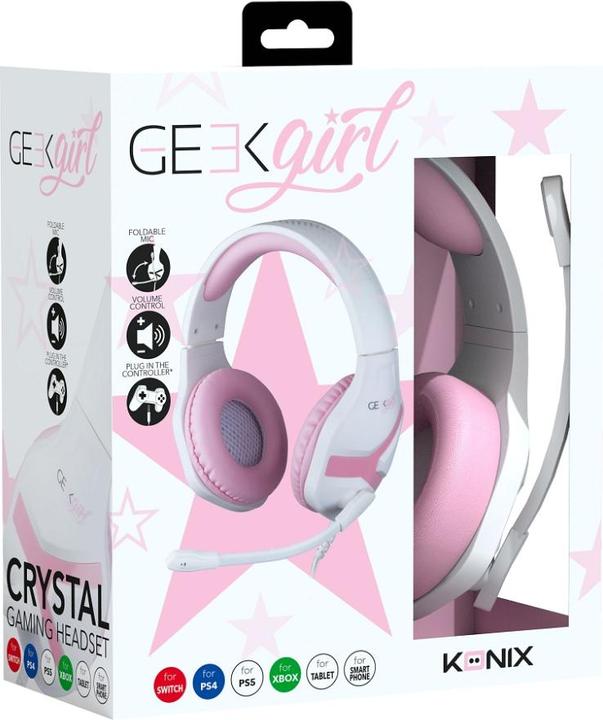 Actual product image Konix Universal Gaming Headset GEEK GIRL (Cable)
