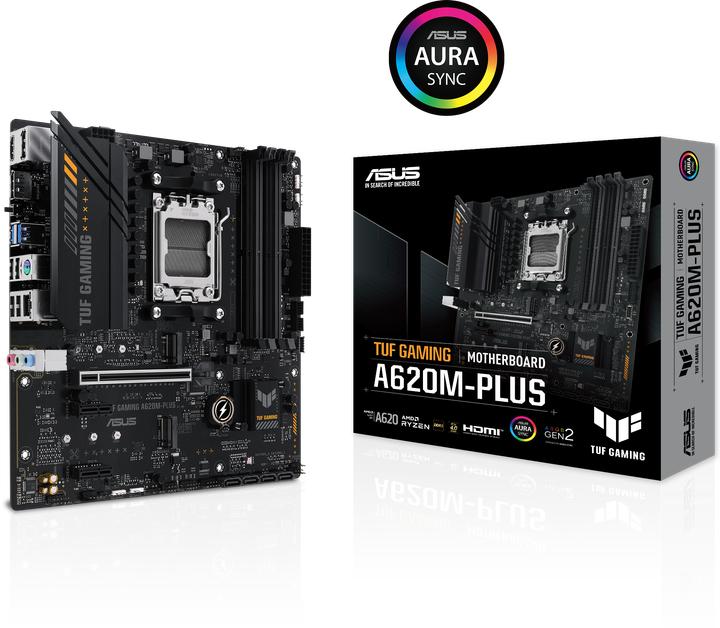 Image du produit ASUS TUF GAMING A620M-PLUS (AM5, AMD A620, mATX)