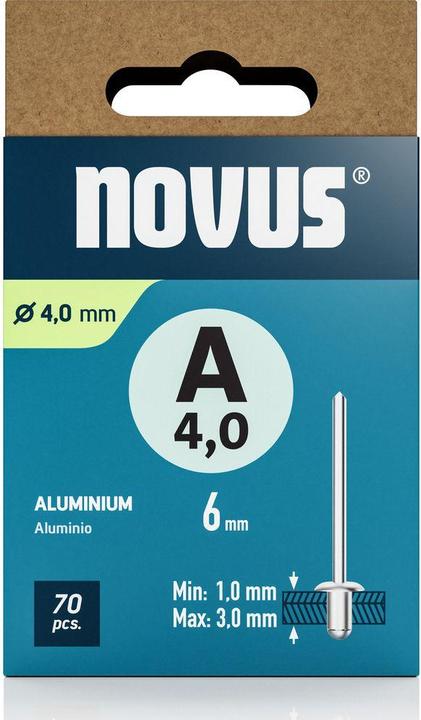 Immagine prodotto Novus Blindniete A4 x L: 6 mm Alu