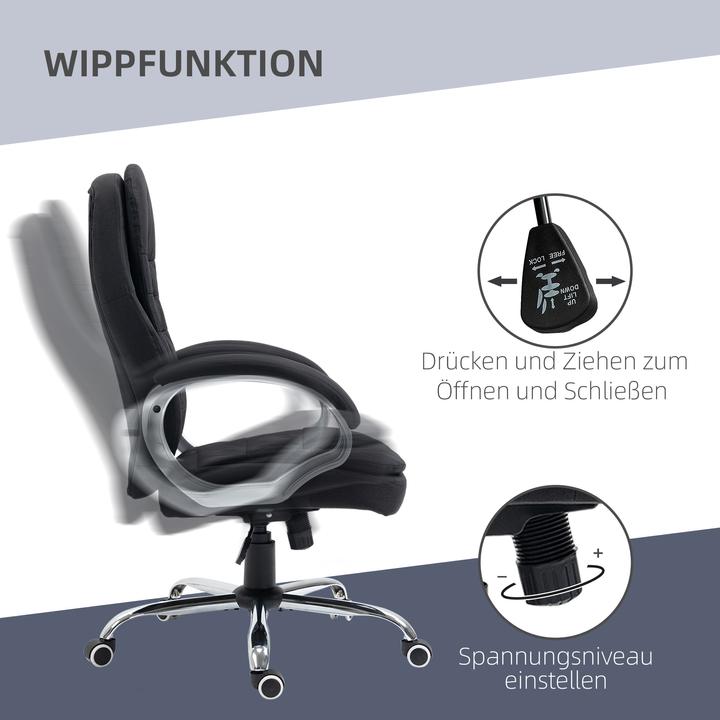 Produktbild Vinsetto Bürostuhl mit hoher Rückenlehne