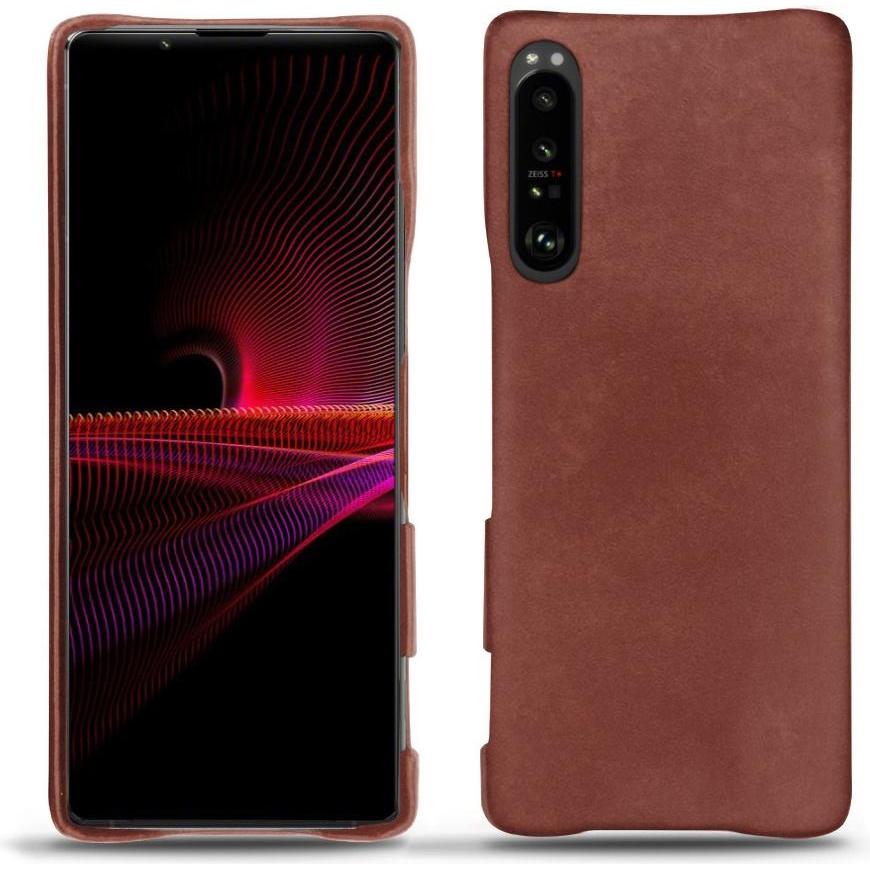 Noreve Lederschutzhülle (Sony Xperia 1 III), Smartphone Hülle, Rot