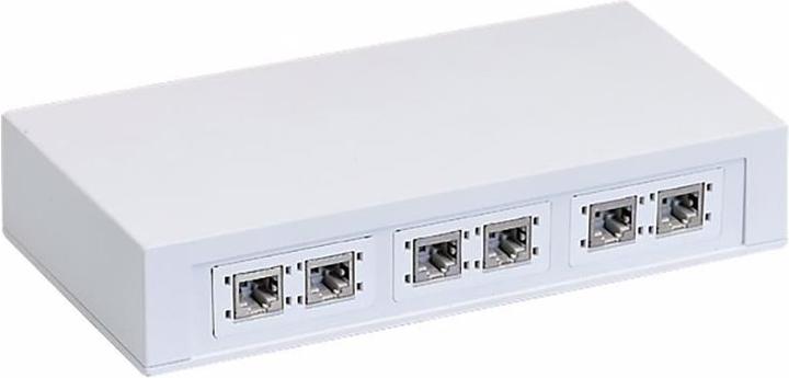Actual product image R&M Housing 3x2 port empty, white (Network Accessories)