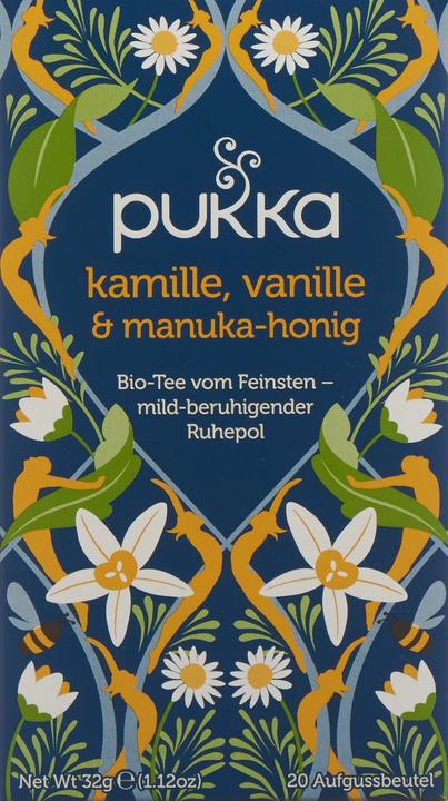 Image du produit Pukka Camomille, vanille & miel de Manuka (32 g)