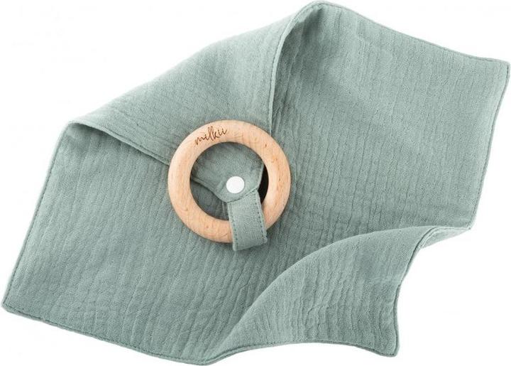 Actual product image Milkii Bite ring with Nuschi, Sage