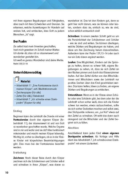 Actual product image Arbeitsmaterial Grundschule. Religionsunterricht. Gottesbilder mit Psalmen entdecken und erleben (German, Catharina Fastenmeier, Petra Lefin, 2022)