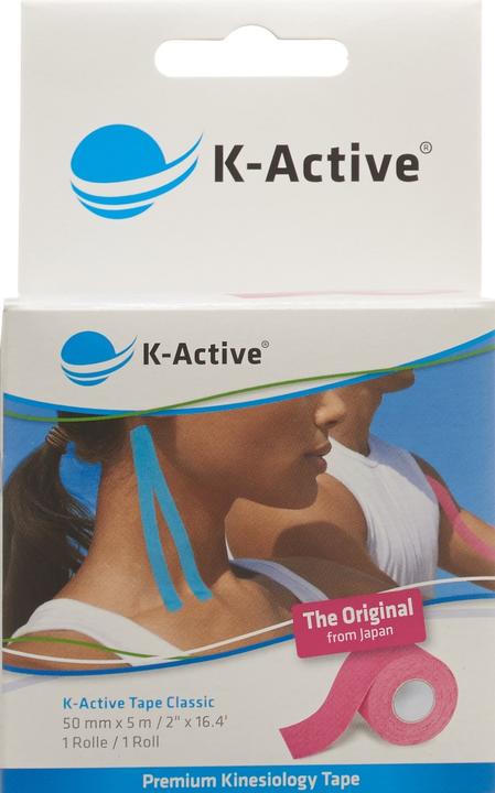 Immagine prodotto K-Active Nastro classico 5cmx5m rosa idrorepellente (5 m)