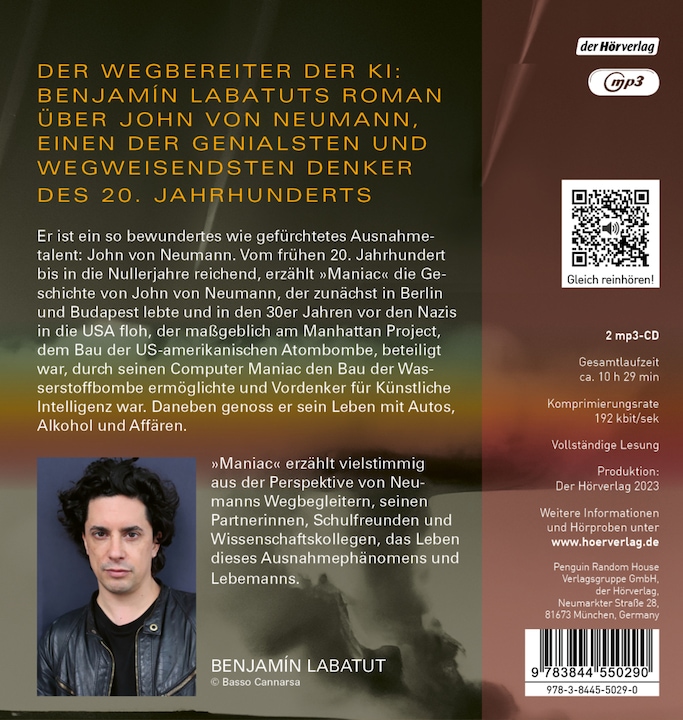 Produktbild Maniac (Claudia Gräf, Benjamin Labatut, Michael Schrodt, Thomas Brovot, Patrick Imhof, Deutsch)