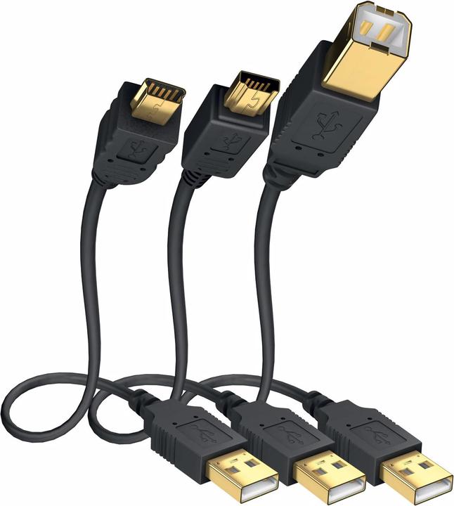 Image du produit Inakustik USB haut débit de qualité supérieure (1 m, USB 2.0, 2.50 W)