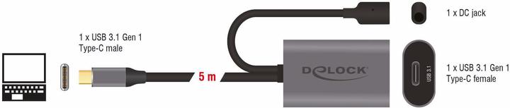 Produktbild Delock USB 3.0-Verlängerungskabel C - C (5 m, USB 3.1, 5 W)
