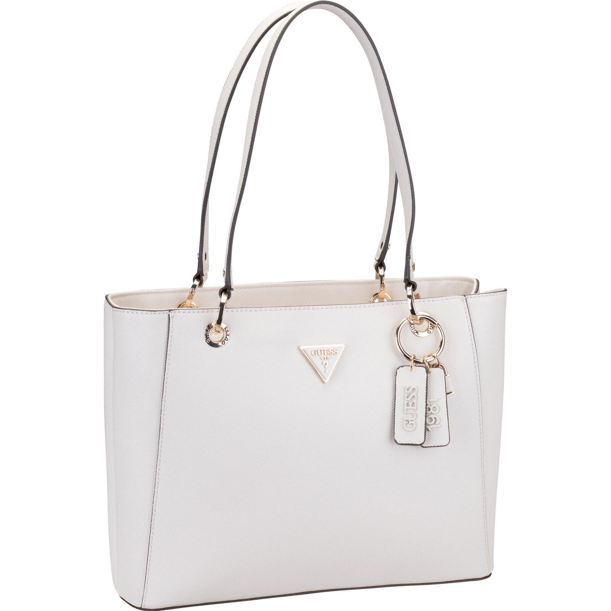 Guess, Tasche, Noelle Schultertasche 33 cm, Weiss, (8 l)