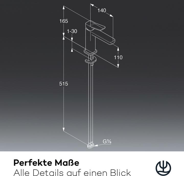 Produktbild Kludi X3 Waschtischarmatur