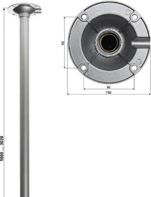 Immagine prodotto NoName Supporto Telescopico Per Telecamera A Soffitto Br-150x300 (Kit di montaggio)