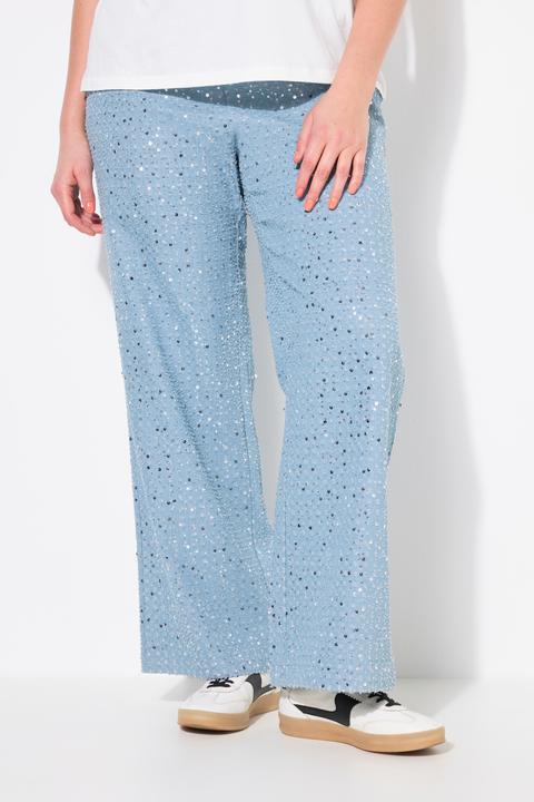 Produktbild Studio Untold Jeans, Wide Legs, Pailletten, Jeansoptik, Glitzer (44)