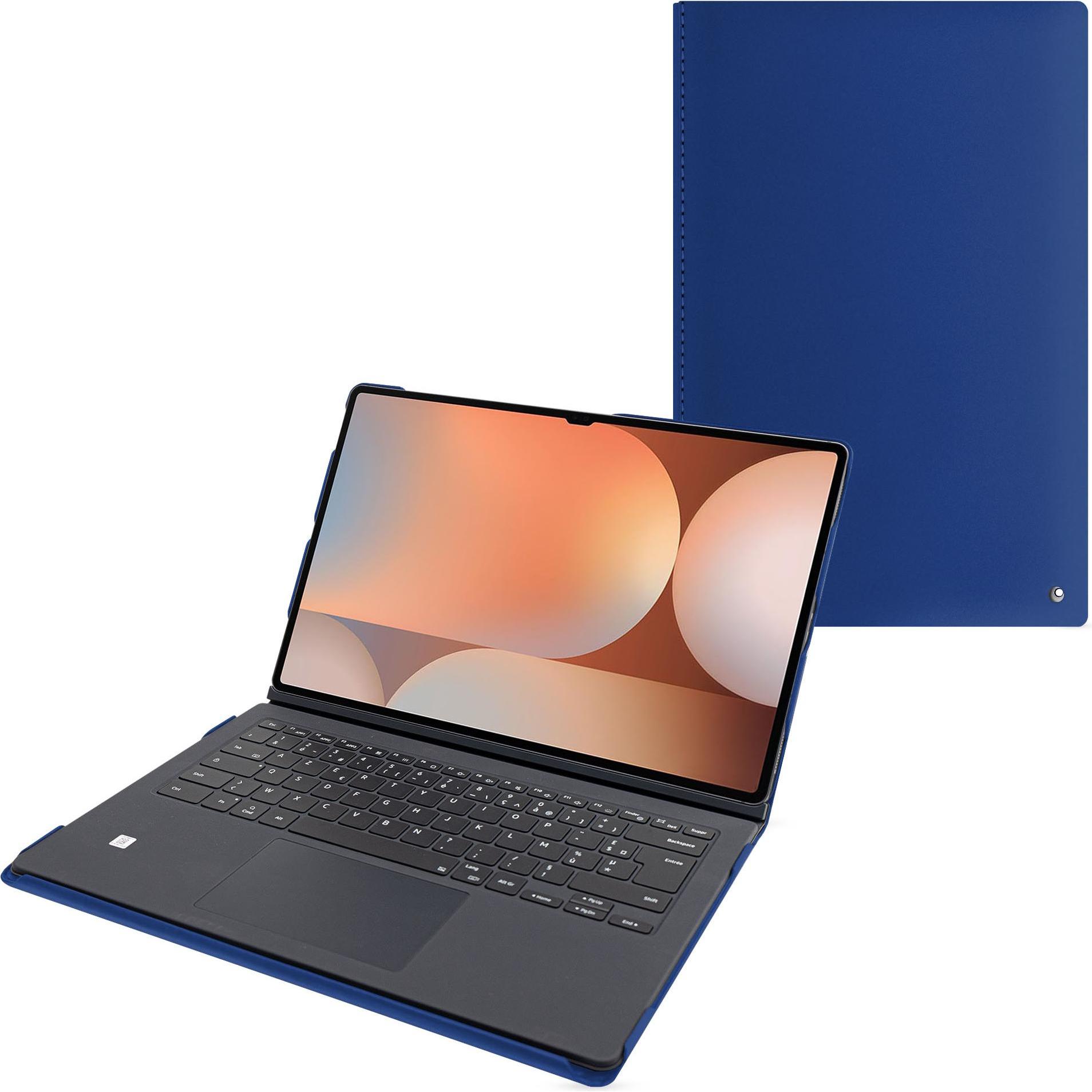 Noreve Samsung Galaxy Tab S10 Ultra Ledertasche kompatibel Book Cover Keyboard (Galaxy Tab S10 Ultra), Tablet Hülle, Bla...