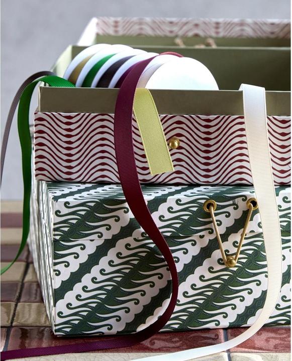 Image du produit House Doctor Storage boxes, HDKeep, RedGreen (25 x 10 x 25 cm)