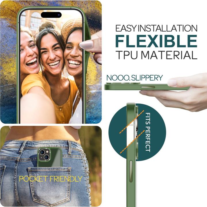 Produktbild Nalia Hybrid Hülle Matt Transparent Frosted (Apple iPhone 15 Plus)