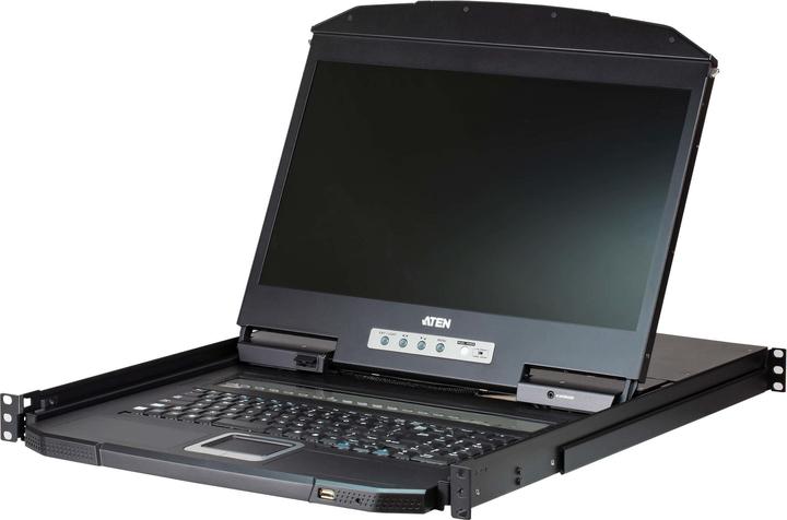 Produktbild Aten CL3108NX IT KVM-Switch 8-Port, 18,5"-LCD-Konsole (PS/2-USB, VGA) IT-Layout