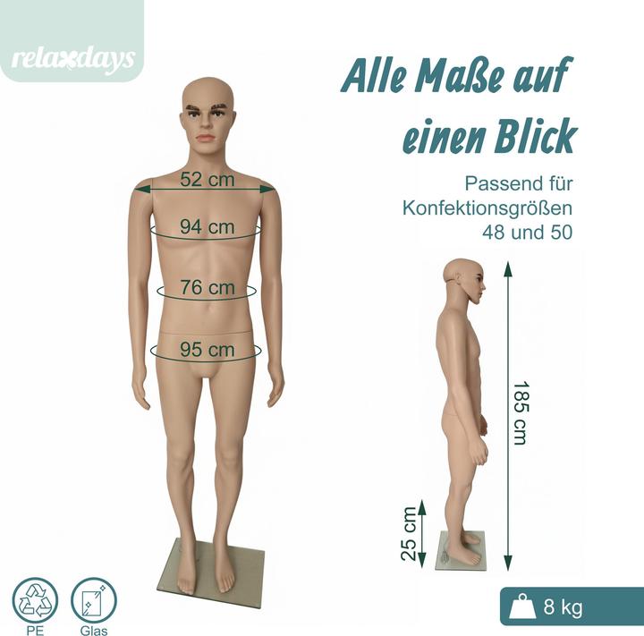 Actual product image Relaxdays mannequin