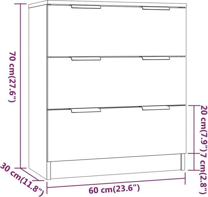 Image du produit vidaXL Sideboard (60 x 30 x 70 cm)