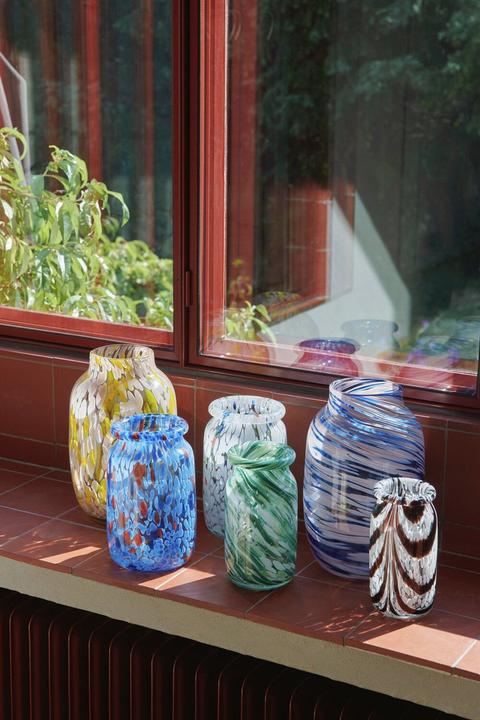 Immagine prodotto HAY Splash Vase Roll Neck Small Green Swirl