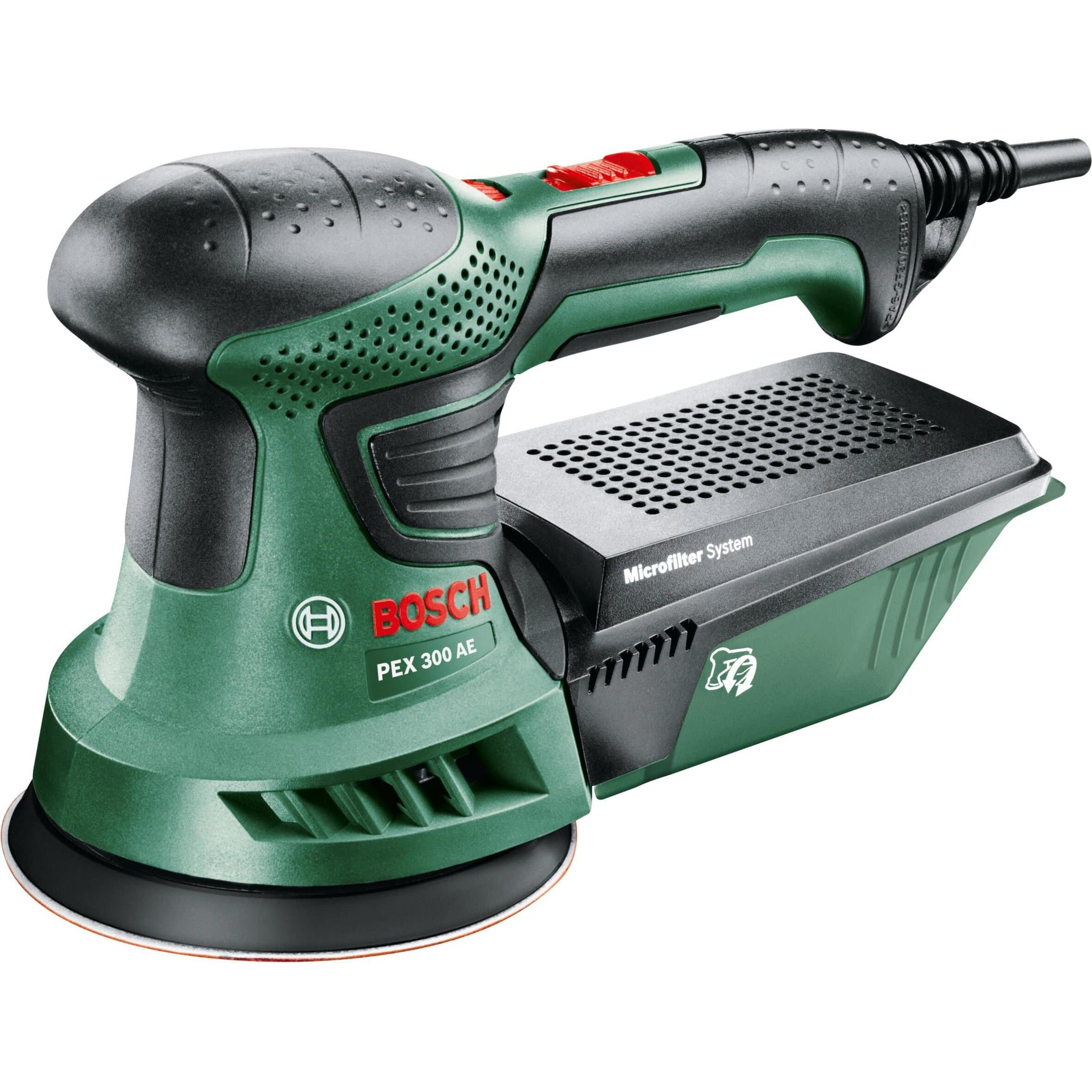 Bosch Home & Garden, Rettificatrice + lucidatrice, Pex 300 Ae (Levigatrici rotorbitali, 270 W)