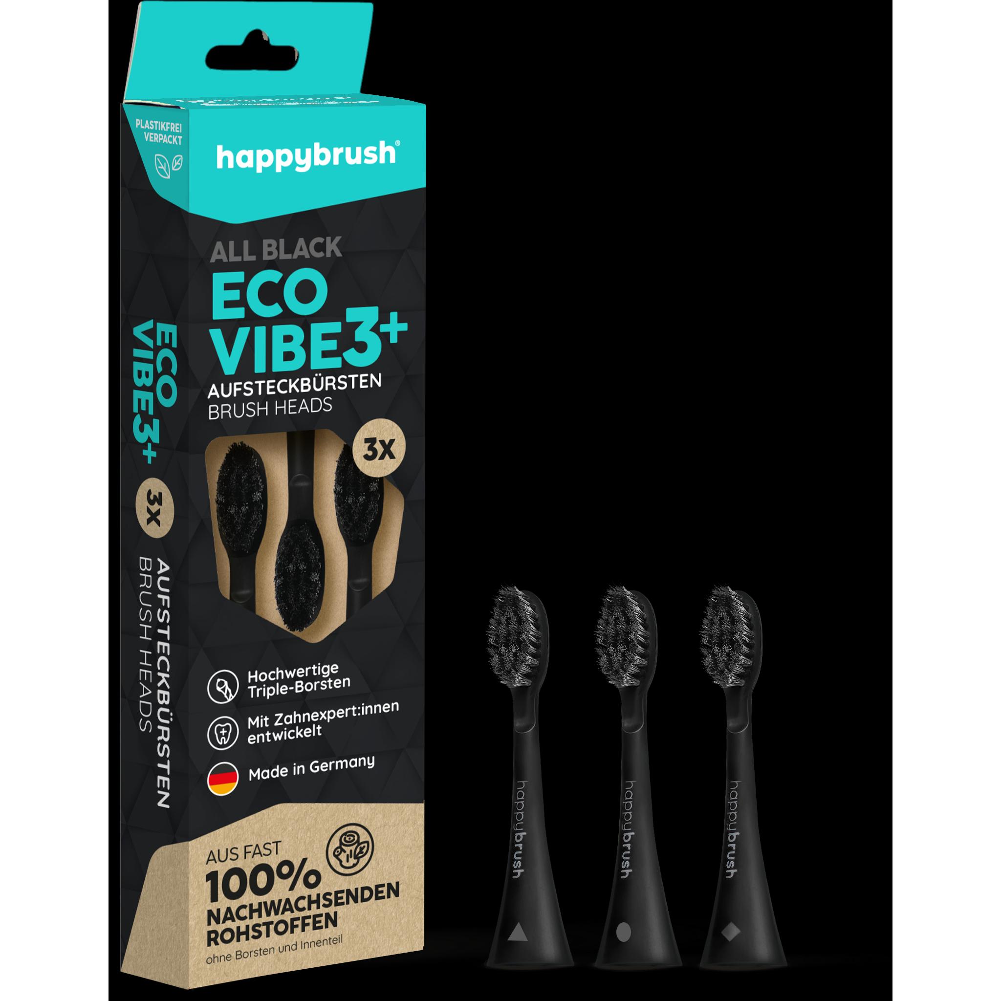 happybrush, Zahnbürstenkopf, Eco Vibe 3 (3 x)