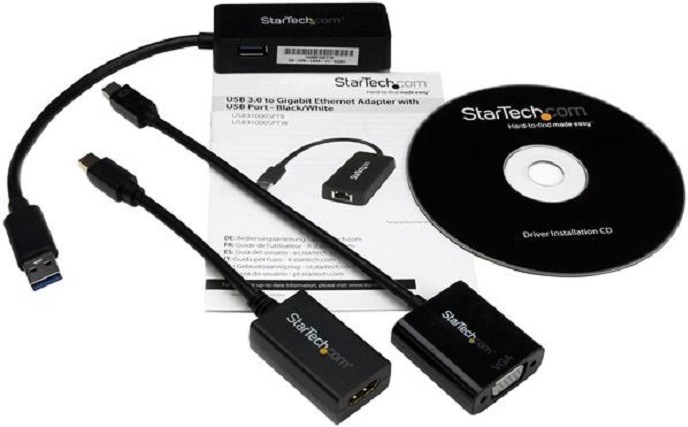 Produktbild StarTech 3-in-1 Surface Pro Adapter Kit (Ethernet / Lan, VGA, HDMI, 7.62 cm)