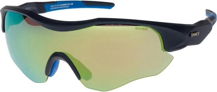 Sinner Gear Sünder dreifach Sonnenbrille - Dunkelblau - Fahrradobjektiv (Dunkelblau matt, Dunkelblau)