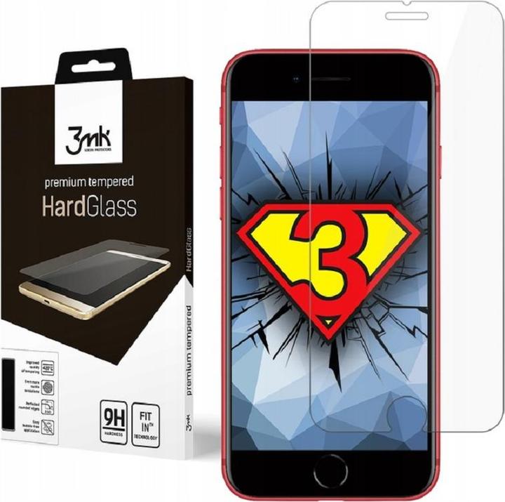 Image du produit 3MK iPhone 7 / 8 / SE2022 HardGlass 0.33mm (1 pcs, Apple iPhone 7, Apple iPhone 8, Apple iPhone SE (3ème génération))