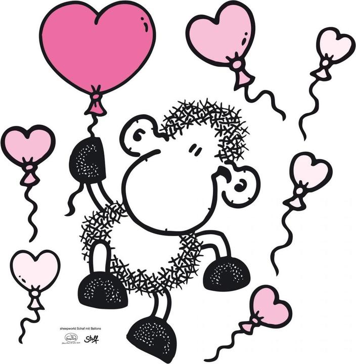 Image du produit Sheepworld Mouton avec des ballons (40 x 41 cm)