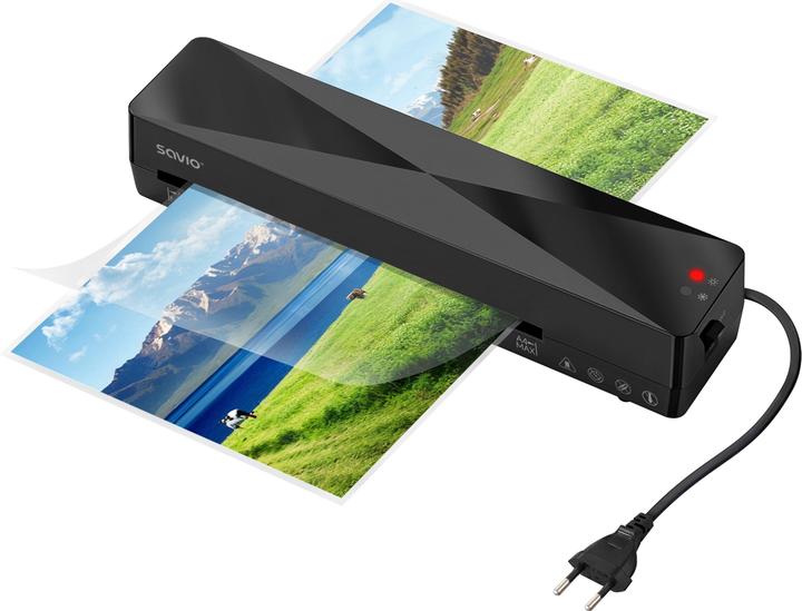 Produktbild Savio LR-01/B Laminiergerät Kalt-/Warmlaminator 320 mm/min Schwarz (125 µm, A4)