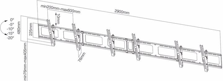 Productafbeelding Neomounts NS-WMB300 (Muur, 52", 50 kg)