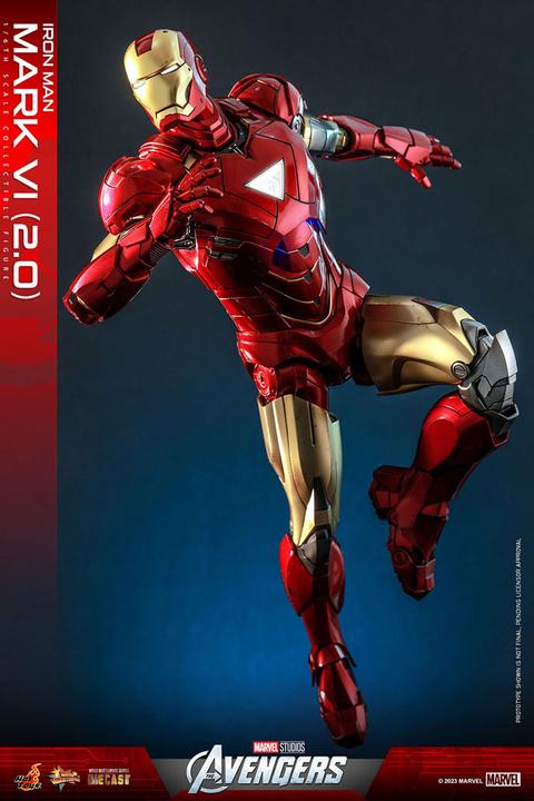 Actual product image Hot Toys Marvel's - The Avengers "Iron Man Mark VI (2.0)" 1/6 Diecast Action Figure 1/6