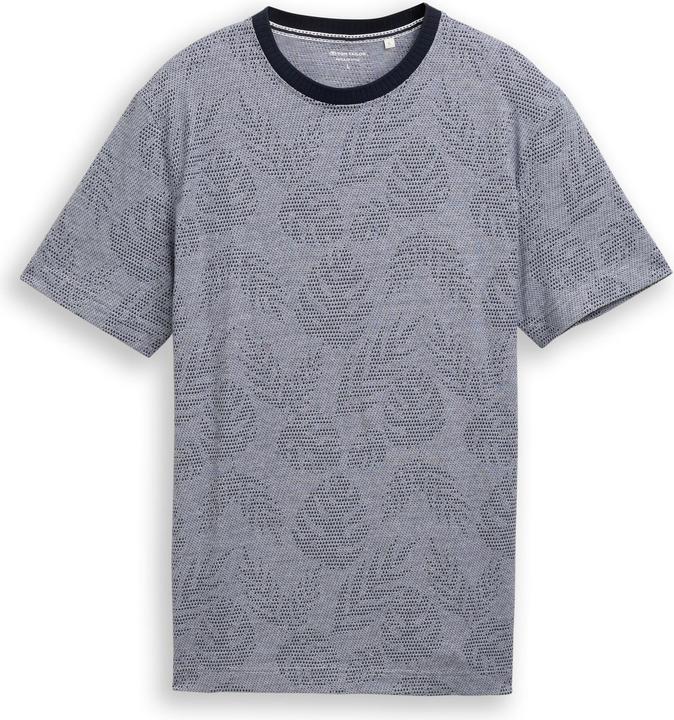 Produktbild Tom Tailor Jacquard T-Shirt mit Muster (M)
