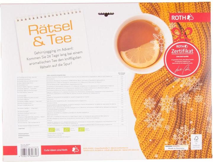 Actual product image Roth Puzzles & organic tea