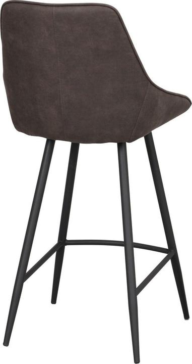 Actual product image Rowico Sina bar stool, dark grey microfibre