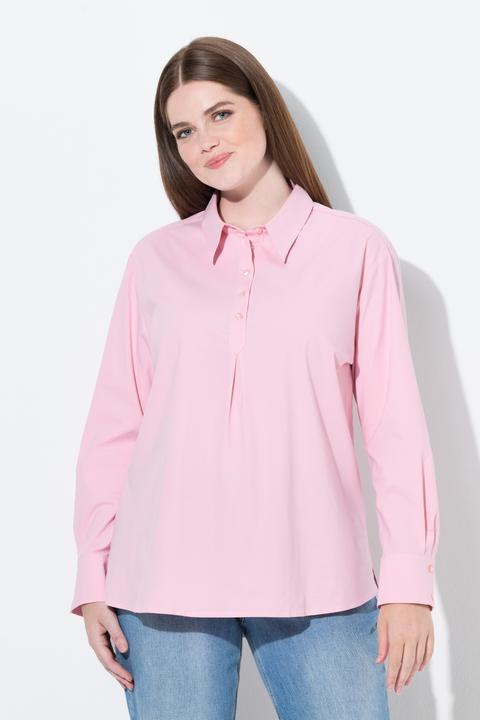 Actual product image Ulla Popken Bluse, Oversized, Hemdkragen, Langarm (54, 56)