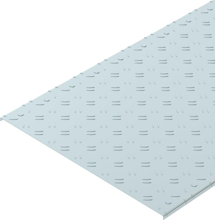 Produktbild OBO Bettermann OBO DBKR 600 FS Riffelblechdeckel fÃ¼r begehbare Kabelrinnen 600x3000 (Kabeldurchlass, 300 cm)