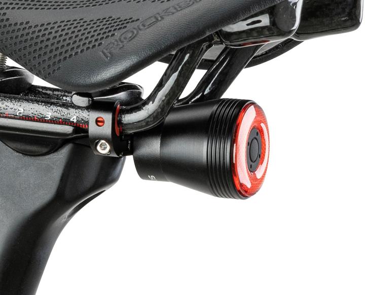 Productafbeelding Rockbros Q5 fietsachterlicht met intelligent stopsysteem - zwart (60 lm)