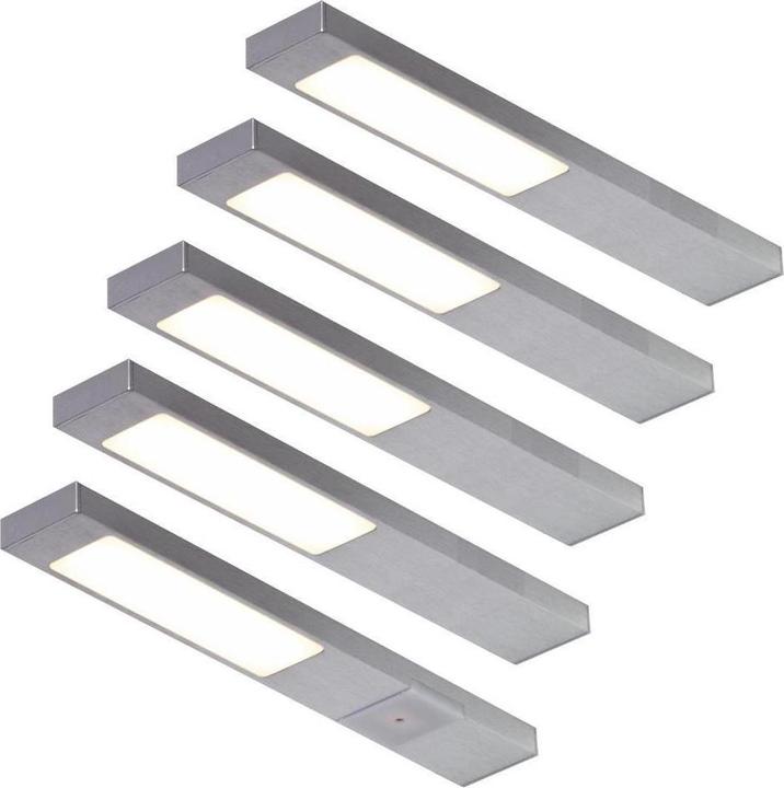 Brinkdöpke LED Küchen Unterbauleuchte 2 x 2,2 W Lichtfarbe regelbar Neoplan Change Edelstahl Opt