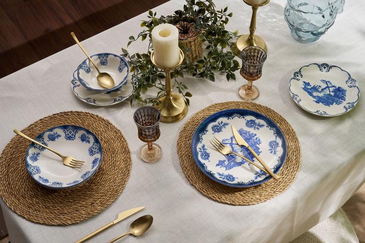 Image du produit Hermia Blue Milly Dinner Set 24 Pieces (24 pcs)