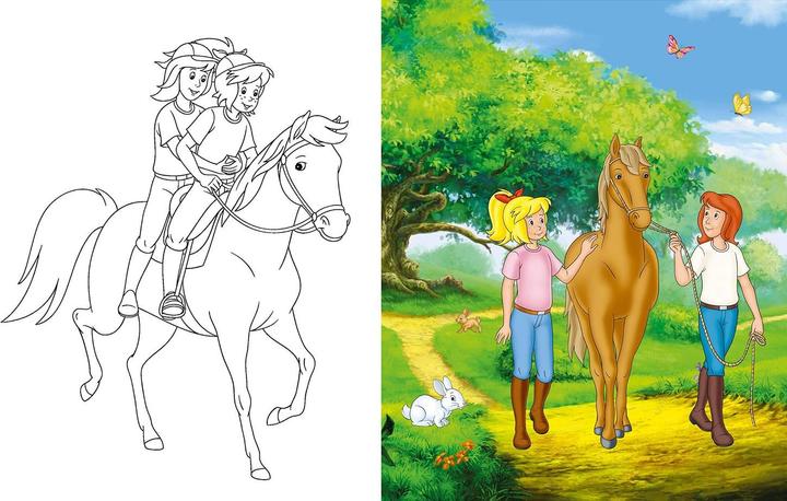 Image du produit Bibi & Tina - Mein pferdestarkes Kritzel-Kratzel-Buch