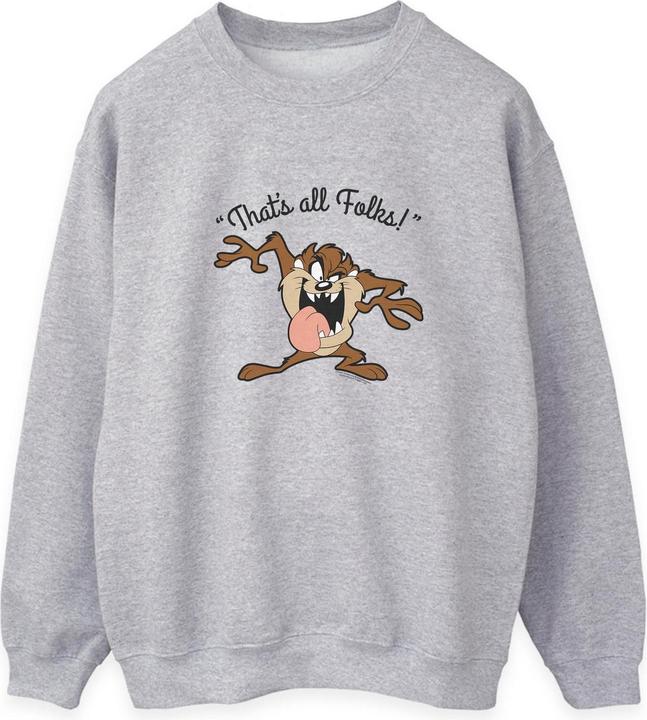 Produktbild Looney Tunes Womens/Ladies That's All Folks Taz Sweatshirt (L)