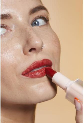 Actual product image Makeup Revolution Lip Allure Soft Satin Lipstick CEO Brick Red (CEO Brick Red)